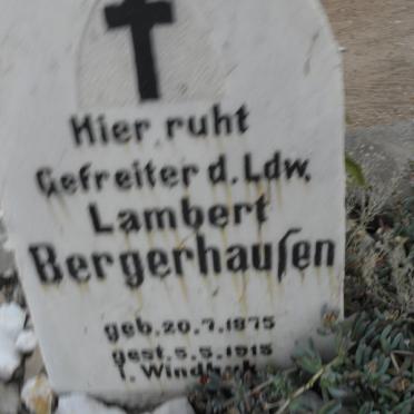BEREGRHAUFEN Lambert 1875-1915