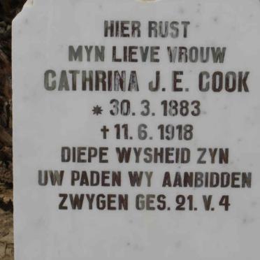 COOK Cathrina J.E. 1883-1918