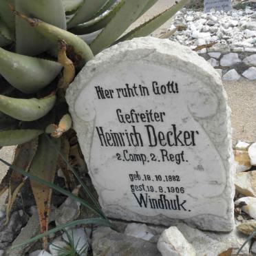 DECKER Heinrich 1882-1906