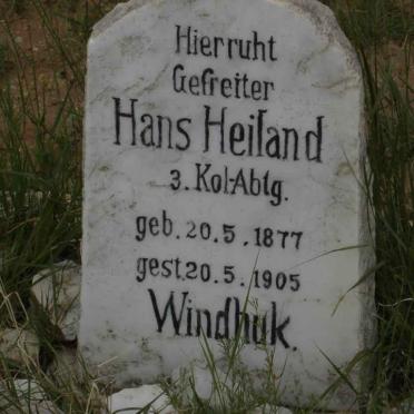 HEILAND Hans 1877-1905