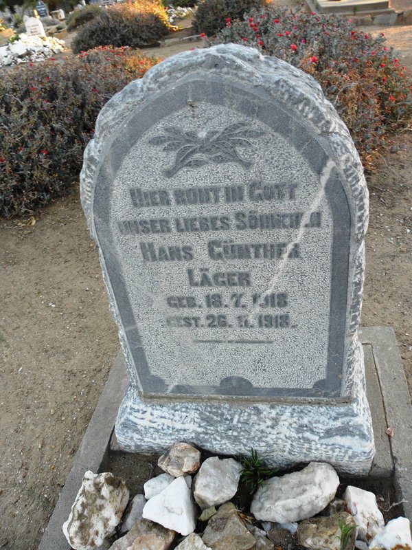 LAGER Hans Gunter 1918-1918