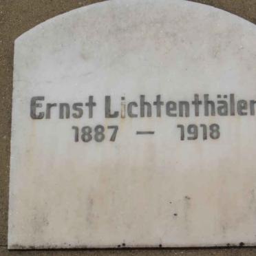 LICHTENTHÄLER Ernst 1887-1918