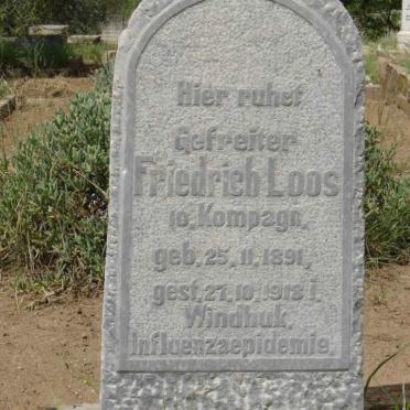 LOOS Friedrich 1891-1918
