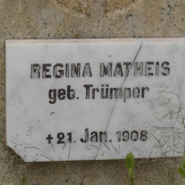 MATHEIS Regina nee TRÜMPER -1908