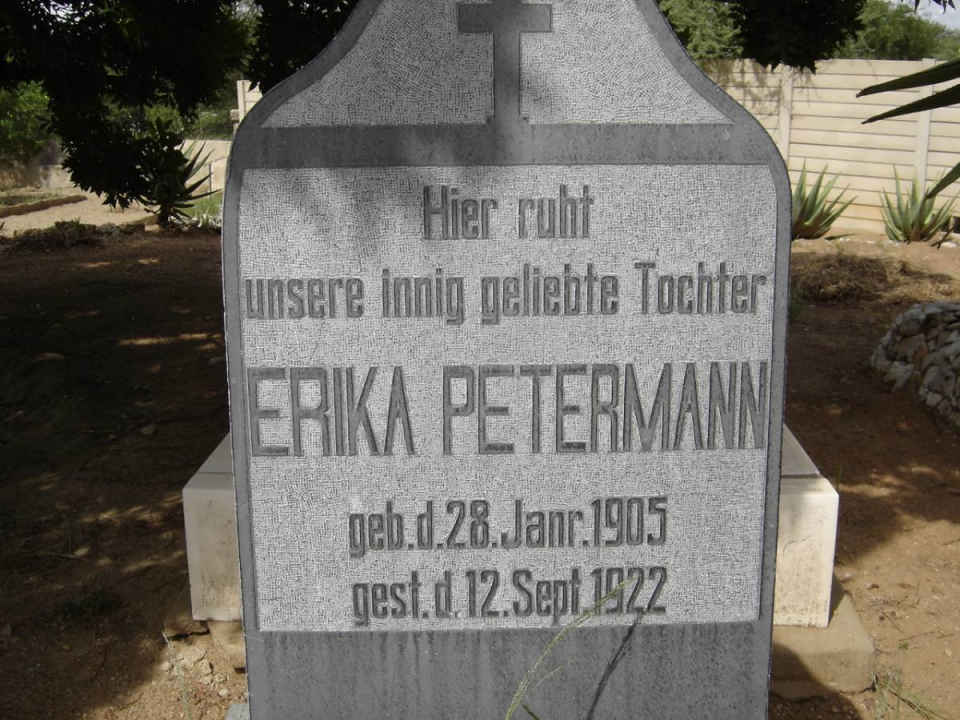 PETERMANN Erika 1905-1922