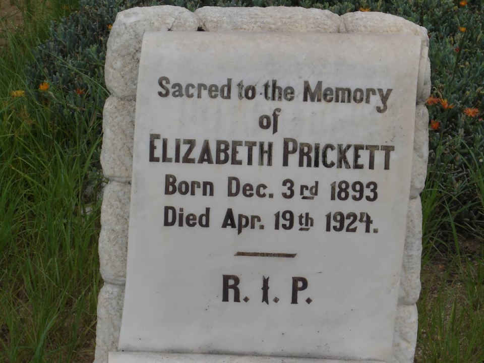 PRICKETT Elizabeth 1893-1924