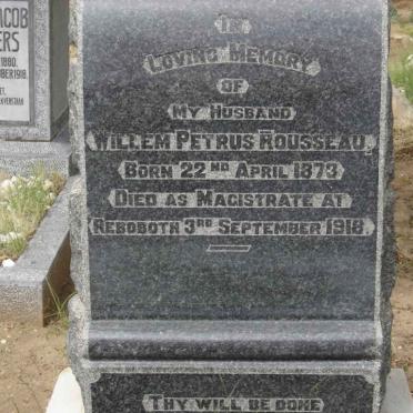 ROUSSEAU Willem Petrus 1873-1918