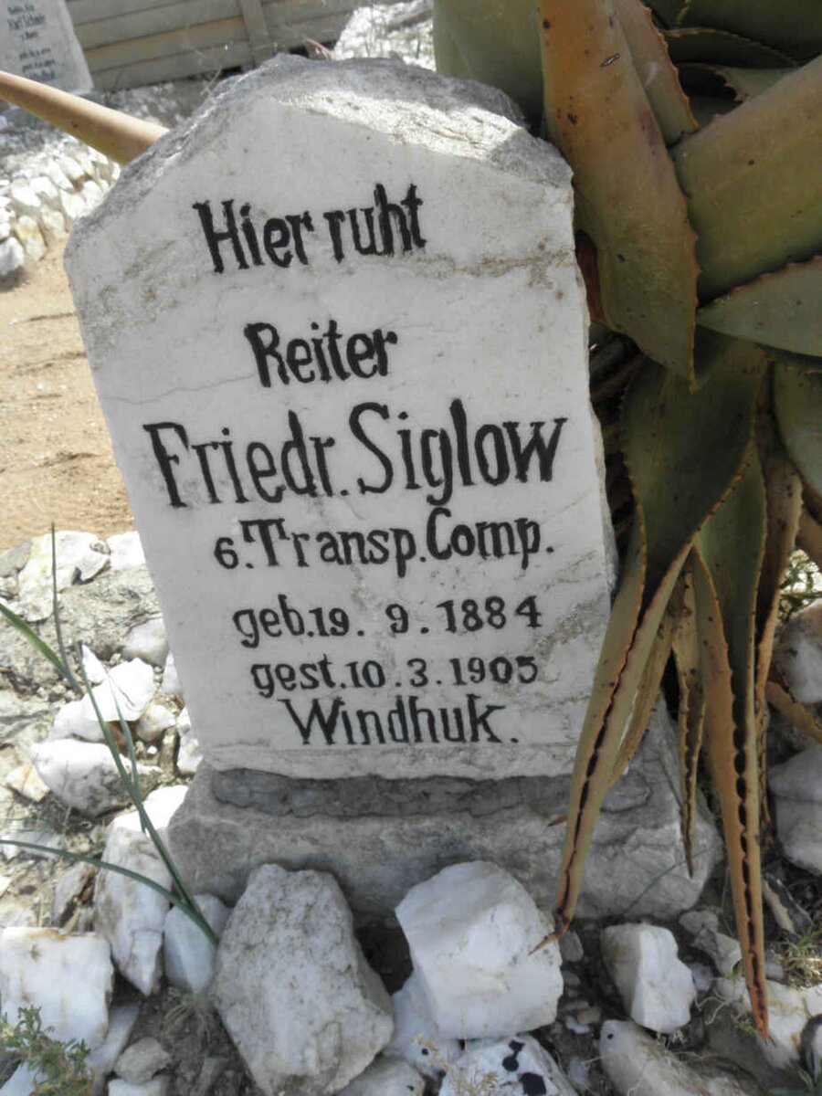 SIGLOW Friedr. 1884-1905