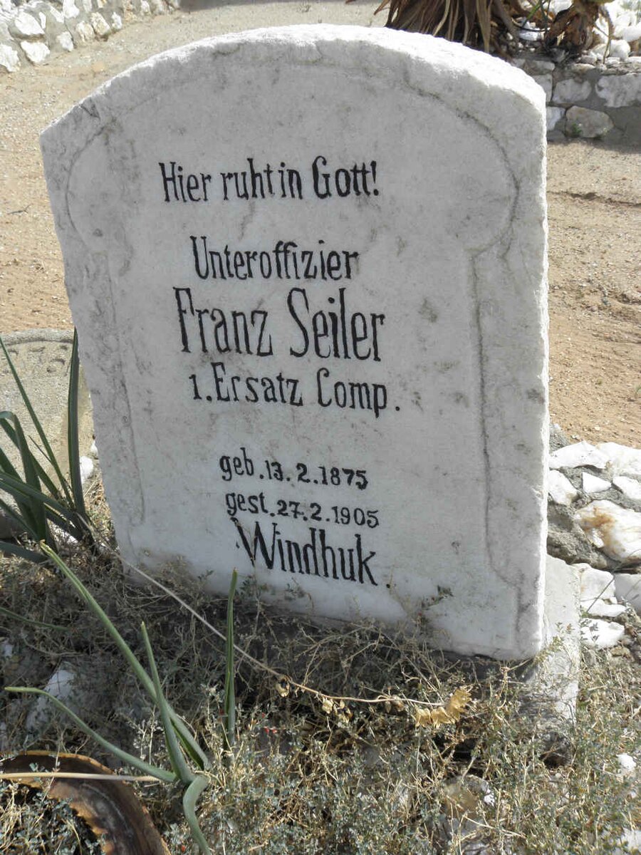 SEILER Franz 1875-1905