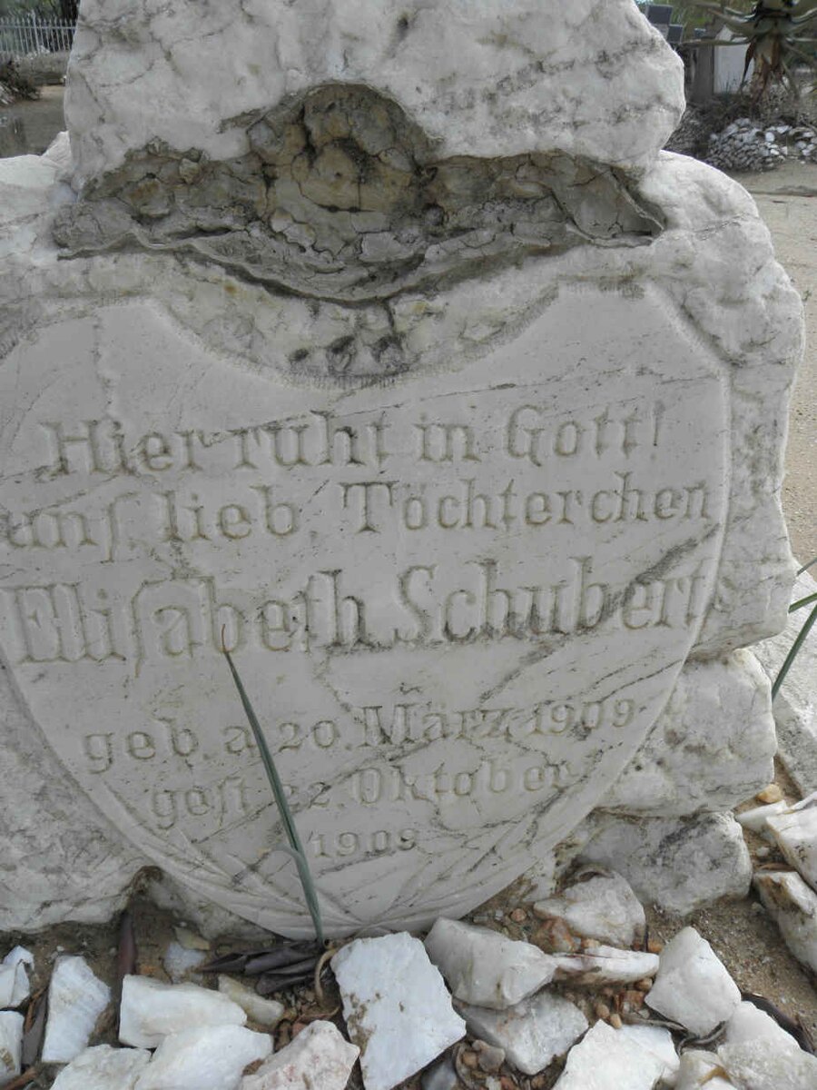 SCHUBERT Elisabeth 1909-1909