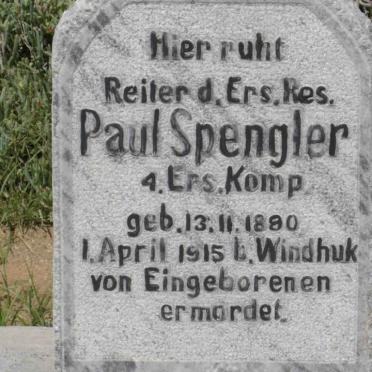 SPENGLER Paul 1880-1915
