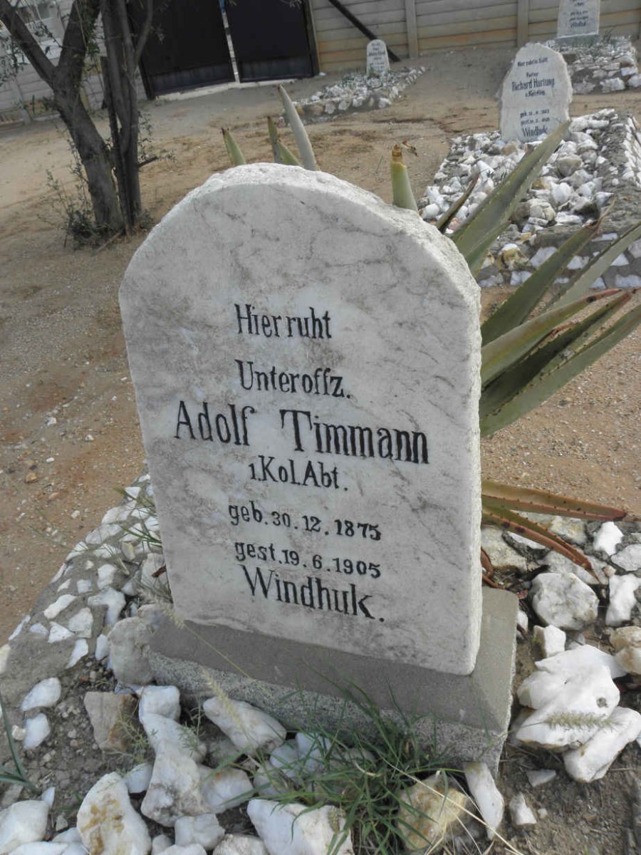 TIMMANN Adolf 1875-1905