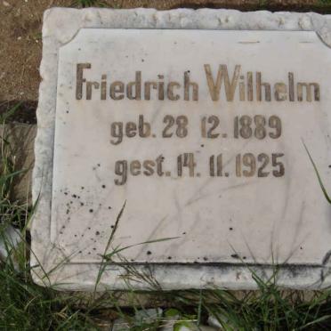 WILHELM Friedrich 1889-1925