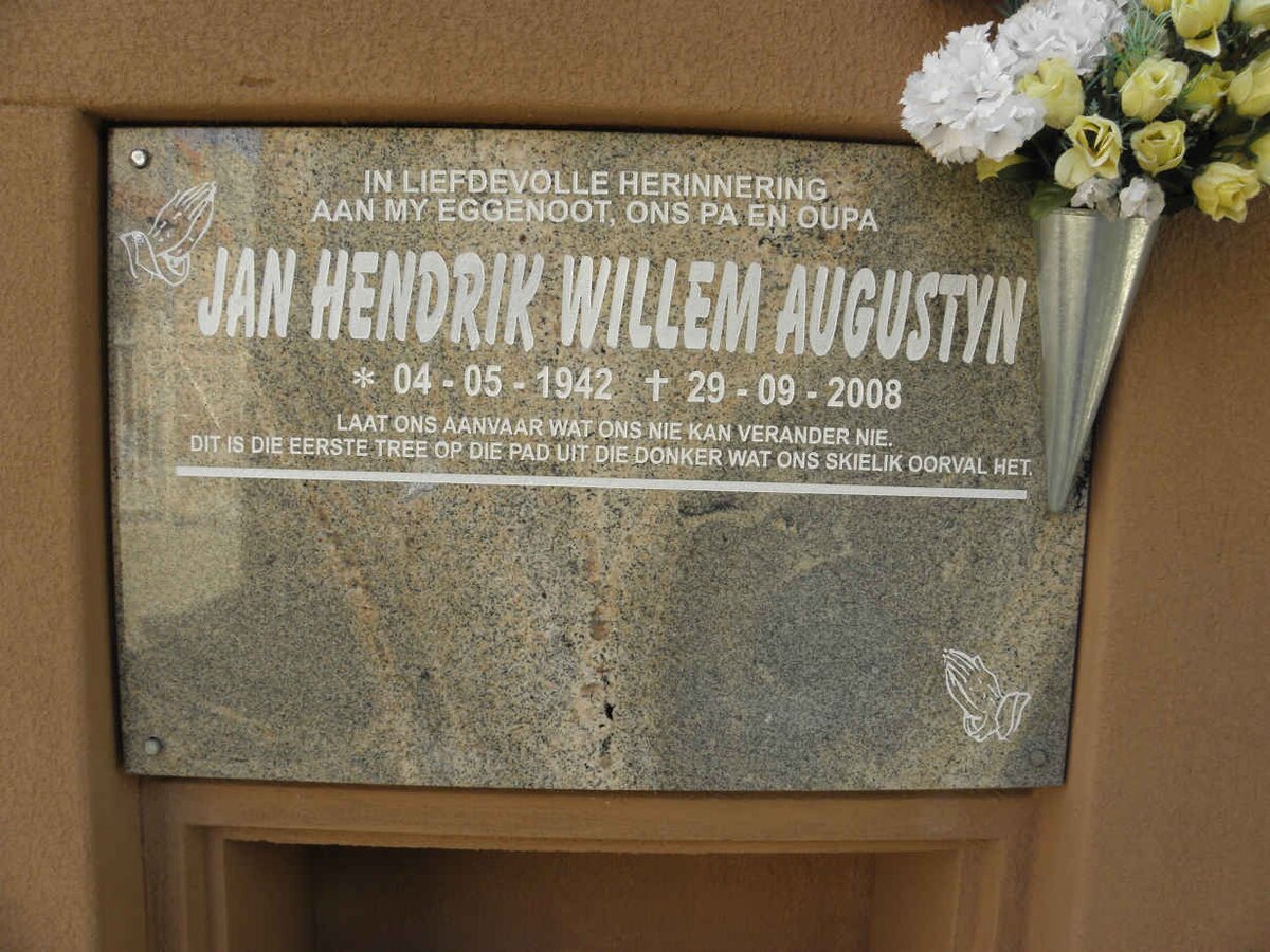 AUGUSTYN Jan Hendrik Willem 1942-2008