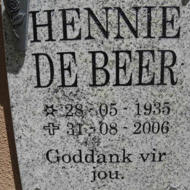 BEER Hennie, de 1935-2006