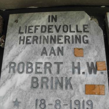 BRINK Robert H.W. 1919-1985