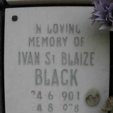 BLACK Ivan St. Blaize 1901-1978