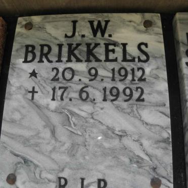 BRIKKELS J.W. 1912-1992