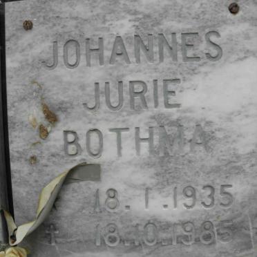 BOTHMA Johannes Jurie1935-1985