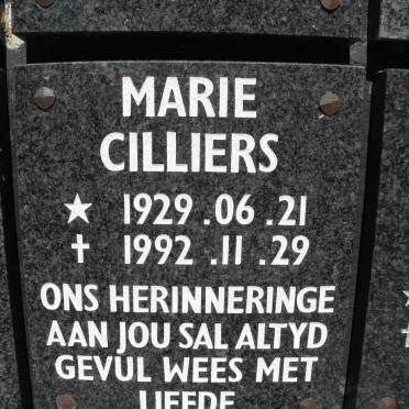 CILLIERS Marie 1929-1992