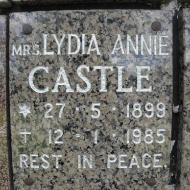CASTLE Lydia Annie 1899-1985