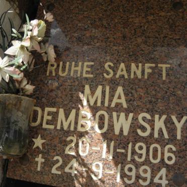 DEMBOWSKY Mia 1906-1994