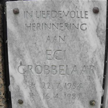 GROBBELAAR Eci 1954-1987