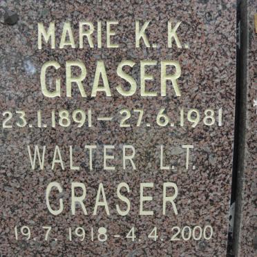 GRÄSER Walter L.T. 1918-2000 &amp; Marie K.K. 1891-1981