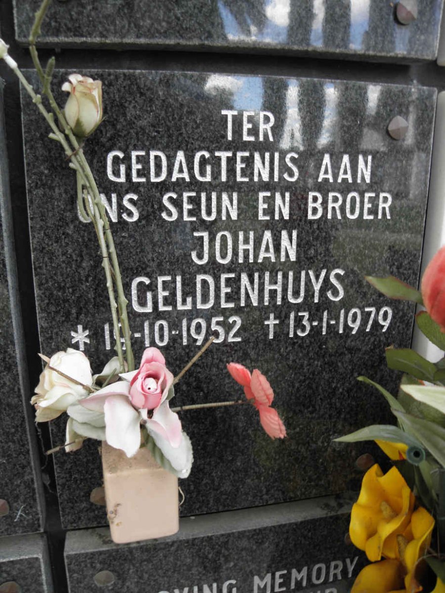 GELDENHUYS Johan 1952-1979