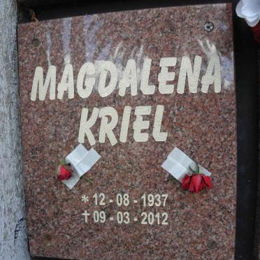 KRIEL Magdalena 1937-2012