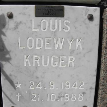 KRUGER Louis Lodewyk 1942-1988