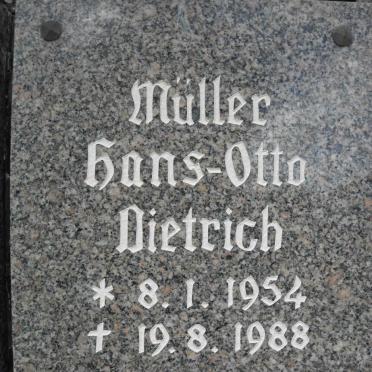 MÜLLER Hans-Otto Dietrich 1954-1988