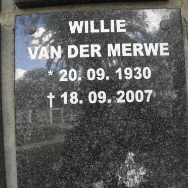 MERWE Willie, van der 1930-2007