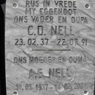 NELL C.D. 1937-1991 &amp; A.E. 1937-2001