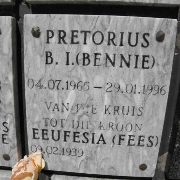 PRETORIUS B.I. 1965-1996 &amp; Eeufesia 1939-