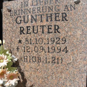 REUTER Gunther 1929-1994