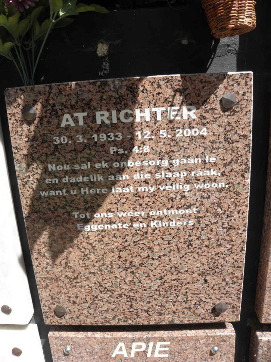 RICHTER At 1933-2004