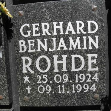 ROHDE Gerhard Benjamin 1924-1994