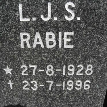 RABIE L.J.S. 1928-1996