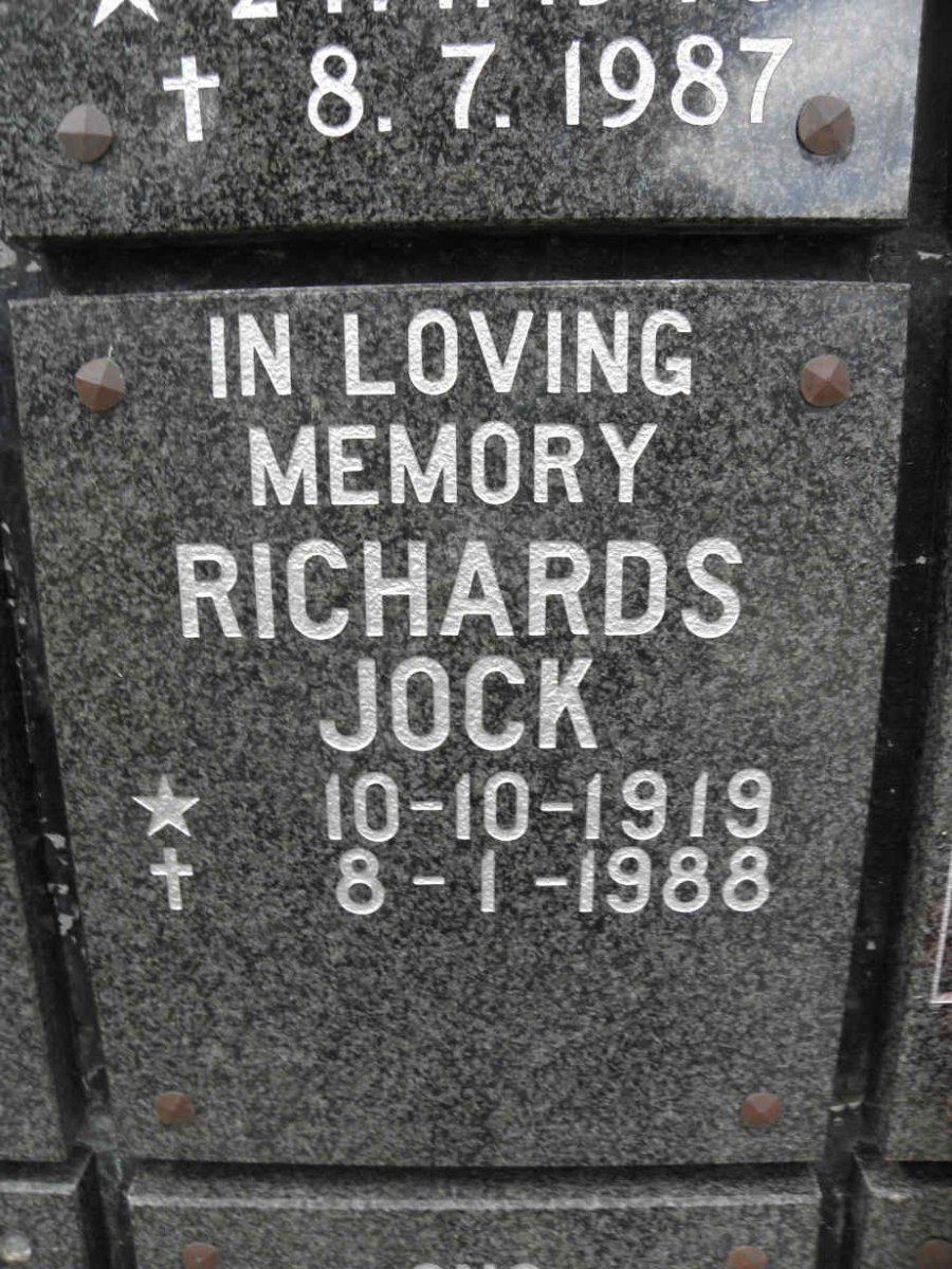 RICHARDS Jock 1919-1988