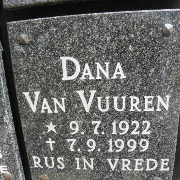 VUUREN Dana, van 1922-1999