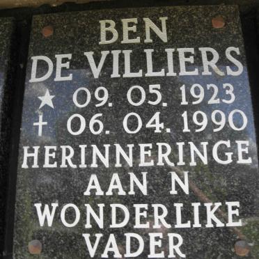VILLIERS Ben, de 1923-1990