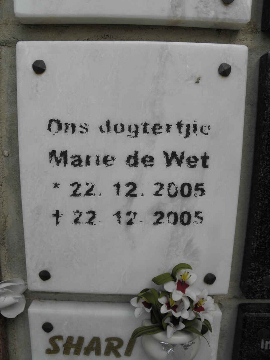 WET Marie, de 2005-2005