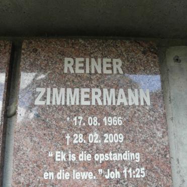 ZIMMERMANN Reiner 1966-2009