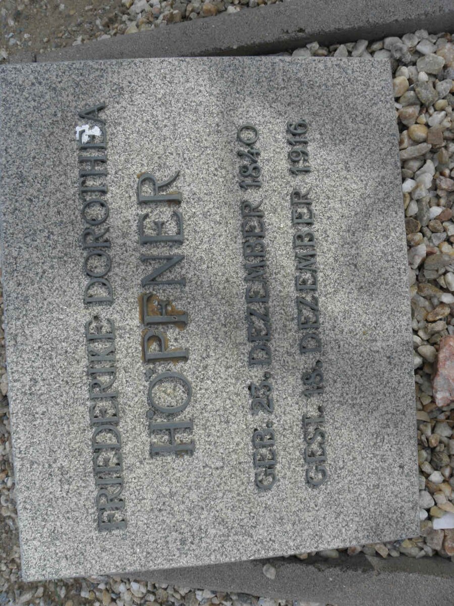 HÖPFNER Friederike Dorothea 1840-1916