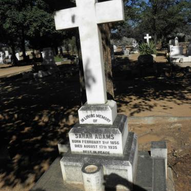 ADAMS Sarah 1856-1935