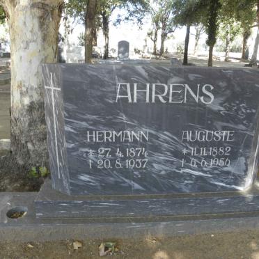 AHRENS Hermann 1874-1937 &amp; Auguste 1882-1956