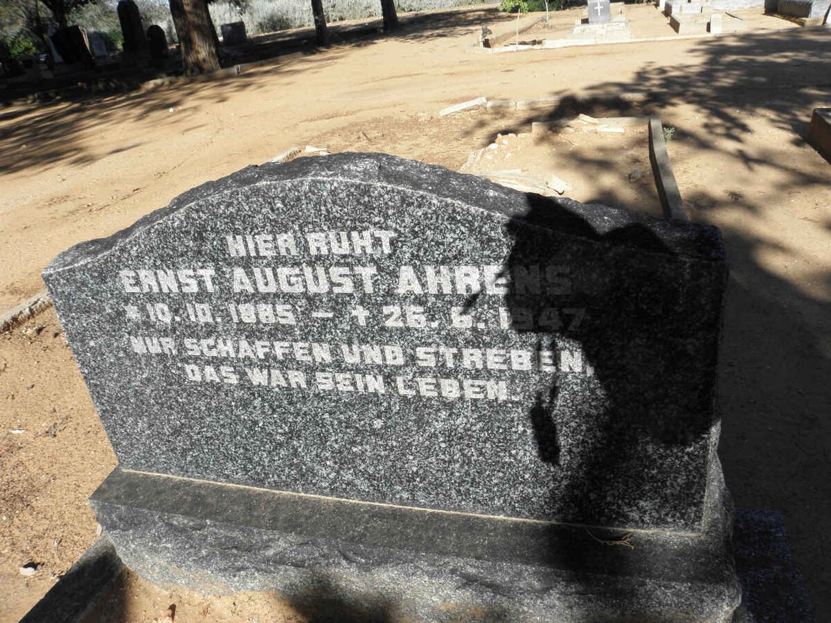 AHRENS Ernst August 1885-1947