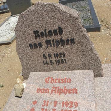 ALPHEN Roland, van 1923-1981 &amp; Christa 1929-1997