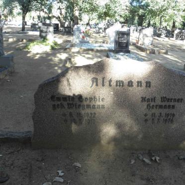 ALTMANN Karl Werner Hermann 1919-1976 &amp; Emmie Sophie WIEGMANN 1922-19?1